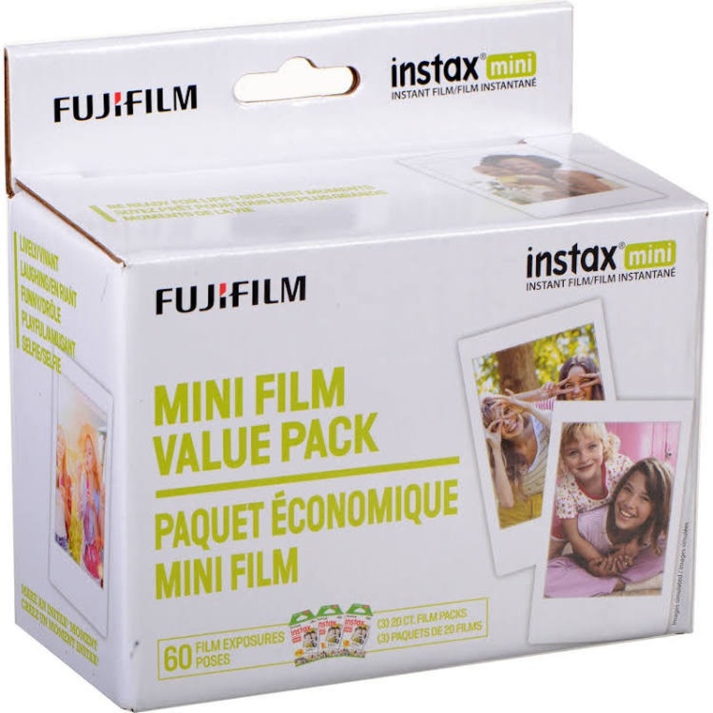 Funifilm mini film pack of 60 white frame photos